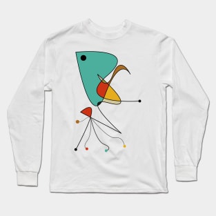 Mid Century Modern Abstract Artwork Long Sleeve T-Shirt